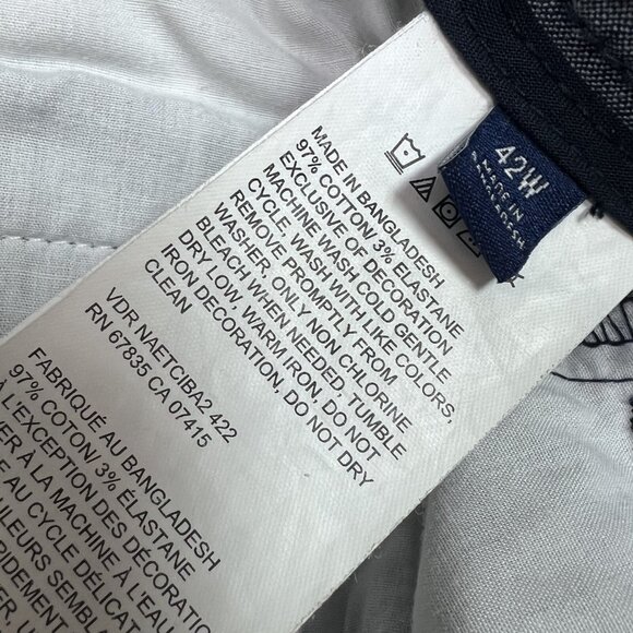 Nautica The Deck Short Blue Pockets Men’s Size 42 - Picture 13 of 13